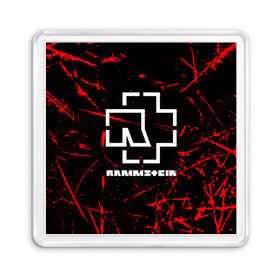 Магнит 55*55 с принтом RAMMSTEIN | РАМШТАЙН в Екатеринбурге, Пластик | Размер: 65*65 мм; Размер печати: 55*55 мм | music | rammstein | rock | группа | музыка | музыканты | рамштайн | рок