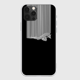 Чехол для iPhone 12 Pro Max с принтом Полосатый Стиль (+Спина) в Екатеринбурге, Силикон |  | белый | девушка | зебра | леди | линии | ноги | ножки | полосы | стиль | черно белый