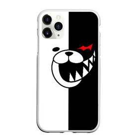 Чехол для iPhone 11 Pro матовый с принтом MONOKUMA в Екатеринбурге, Силикон |  | anime | bear | black  white | danganronpa | kurokuma | monodam | monokuma | monomi | monotaro | pink | rabbit | school | shirokuma | аниме | главарь | мoноми | монокума | черно белый | школа