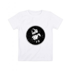 Детская футболка хлопок с принтом Lost in Space в Екатеринбурге, 100% хлопок | круглый вырез горловины, полуприлегающий силуэт, длина до линии бедер | Тематика изображения на принте: 