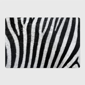 Магнитный плакат 3Х2 с принтом Zebra Skin в Екатеринбурге, Полимерный материал с магнитным слоем | 6 деталей размером 9*9 см | Тематика изображения на принте: animal | black | black white | pattern. | skin | streaks | texture | white | zebra | белый | животное | животные | зебра | полосы | текстура | узор | чёрно белые | чёрный