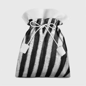 Подарочный 3D мешок с принтом Zebra Skin в Екатеринбурге, 100% полиэстер | Размер: 29*39 см | Тематика изображения на принте: animal | black | black white | pattern. | skin | streaks | texture | white | zebra | белый | животное | животные | зебра | полосы | текстура | узор | чёрно белые | чёрный