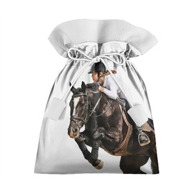 Подарочный 3D мешок с принтом Наездница в Екатеринбурге, 100% полиэстер | Размер: 29*39 см | animal | coffee | girl | harness | horse | rider | riding | sport | white | woman | белый | девушка | езда | женщина | животное | конь | кофейный | лошадь | наездница | сбруя | спорт
