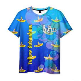 Мужская футболка 3D с принтом The Beatles (2) в Екатеринбурге, 100% полиэфир | прямой крой, круглый вырез горловины, длина до линии бедер | Тематика изображения на принте: beatles | music | rock | the beatles | yellow submarine | битлз | джон леннон | легенда | музыка | пит бест | рок