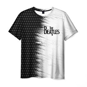 Мужская футболка 3D с принтом The Beatles (3) в Екатеринбурге, 100% полиэфир | прямой крой, круглый вырез горловины, длина до линии бедер | beatles | music | rock | the beatles | yellow submarine | битлз | джон леннон | легенда | музыка | пит бест | рок