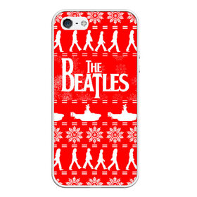 Чехол для iPhone 5/5S матовый с принтом The Beatles (6) в Екатеринбурге, Силикон | Область печати: задняя сторона чехла, без боковых панелей | Тематика изображения на принте: beatles | merry christmas | music | rock | the beatles | yellow submarine | битлз | джон леннон | легенда | музыка | новогодний свитшот | новый год | пит бест | рок