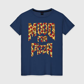Женская футболка хлопок с принтом Mood for Pizza (Doom) в Екатеринбурге, 100% хлопок | прямой крой, круглый вырез горловины, длина до линии бедер, слегка спущенное плечо | cacodemon | doom | eternal | pizza | дум | итёрнал | какодемон | пицца | этернал