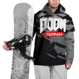 Накидка на куртку 3D с принтом Doom Blocks в Екатеринбурге, 100% полиэстер |  | Тематика изображения на принте: cacodemon | doom | eternal | вечность | вечный | дум | итёрнал | какодемон | этернал