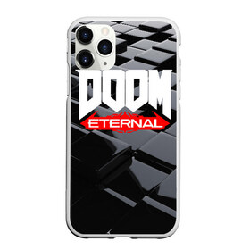 Чехол для iPhone 11 Pro матовый с принтом Doom Blocks в Екатеринбурге, Силикон |  | Тематика изображения на принте: cacodemon | doom | eternal | вечность | вечный | дум | итёрнал | какодемон | этернал