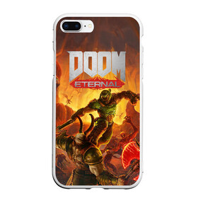 Чехол для iPhone 7Plus/8 Plus матовый с принтом Doom в Екатеринбурге, Силикон | Область печати: задняя сторона чехла, без боковых панелей | Тематика изображения на принте: cacodemon | doom | eternal | вечность | вечный | дум | итёрнал | какодемон | этернал