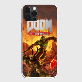 Чехол для iPhone 12 Pro с принтом Doom в Екатеринбурге, силикон | область печати: задняя сторона чехла, без боковых панелей | cacodemon | doom | eternal | вечность | вечный | дум | итёрнал | какодемон | этернал