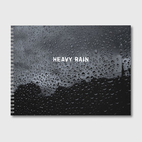 Альбом для рисования с принтом Heavy Rain в Екатеринбурге, 100% бумага
 | матовая бумага, плотность 200 мг. | Тематика изображения на принте: дождь | жертва | капает | капли | ливень | мастер | оригами | складывать