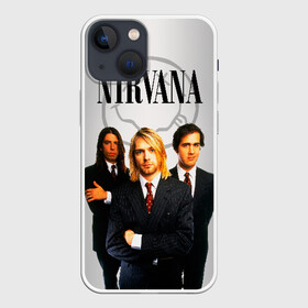 Чехол для iPhone 13 mini с принтом Nirvana в Екатеринбурге,  |  | 90 | alternative | crimson | david grohl | foo fighters | grunge | kurt cobain | music | nirvana | rip | rock | smile | гранж | группа | девяностые | курт кобейн | музыка | нирвана | рок