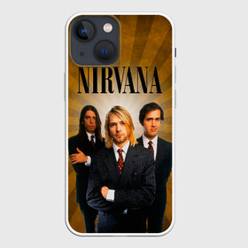 Чехол для iPhone 13 mini с принтом Nirvana в Екатеринбурге,  |  | 90 | alternative | crimson | david grohl | foo fighters | grunge | kurt cobain | music | nirvana | rip | rock | smile | гранж | группа | девяностые | курт кобейн | музыка | нирвана | рок