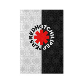 Обложка для паспорта матовая кожа с принтом RED HOT CHILI PEPPERS в Екатеринбурге, натуральная матовая кожа | размер 19,3 х 13,7 см; прозрачные пластиковые крепления | music | red hot chili peppers | rhcp | rock | группа | музыка | музыканты | рок | рхчп