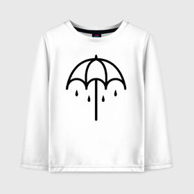 Детский лонгслив хлопок с принтом BRING ME THE HORIZON в Екатеринбурге, 100% хлопок | круглый вырез горловины, полуприлегающий силуэт, длина до линии бедер | bmth | bring me the horizon