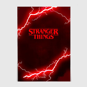 Постер с принтом STRANGER THINGS в Екатеринбурге, 100% бумага
 | бумага, плотность 150 мг. Матовая, но за счет высокого коэффициента гладкости имеет небольшой блеск и дает на свету блики, но в отличии от глянцевой бумаги не покрыта лаком | 011 | eggo | eleven | friends don t lie | netflix | season 3 | stranger things | демогоргон | нетфликс | одиннадцатая | очень странные дела | сезон 3