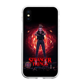 Чехол для iPhone XS Max матовый с принтом STRANGER THINGS в Екатеринбурге, Силикон | Область печати: задняя сторона чехла, без боковых панелей | Тематика изображения на принте: 011 | eggo | eleven | friends don t lie | netflix | season 3 | stranger things | демогоргон | нетфликс | одиннадцатая | очень странные дела | сезон 3