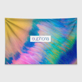 Флаг-баннер с принтом сериал Euphoria в Екатеринбурге, 100% полиэстер | размер 67 х 109 см, плотность ткани — 95 г/м2; по краям флага есть четыре люверса для крепления | zendaya | зендея | ру беннетт | сериал euphoria | эйфория