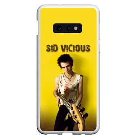 Чехол для Samsung S10E с принтом Sid Vicious в Екатеринбурге, Силикон | Область печати: задняя сторона чехла, без боковых панелей | Тематика изображения на принте: england | music | my way | no future | sid and nancy | sid vicious | trash | музыка | панк | рок | сид вишес | сид и ненси