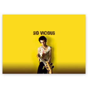 Поздравительная открытка с принтом Sid Vicious в Екатеринбурге, 100% бумага | плотность бумаги 280 г/м2, матовая, на обратной стороне линовка и место для марки
 | england | music | my way | no future | sid and nancy | sid vicious | trash | музыка | панк | рок | сид вишес | сид и ненси