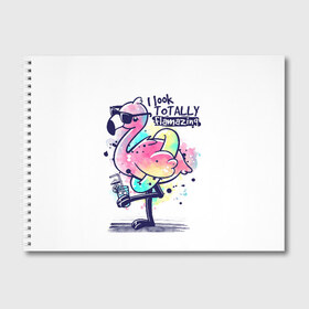 Альбом для рисования с принтом Огненный фламинго в Екатеринбурге, 100% бумага
 | матовая бумага, плотность 200 мг. | berd | dance | flamazing | flamingo | i look | kero kero bonito | to tally | кардмэйкинг | мир | птица | птицы | розовый