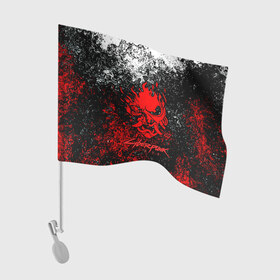 Флаг для автомобиля с принтом CYBERPUNK 2077 в Екатеринбурге, 100% полиэстер | Размер: 30*21 см | 2077 | cd projekt red | cyberpunk | cyberpunk 2077 | game | samurai | арт | будущее | видеоигра | игра | киберпанк 2077 | киборг | киборги