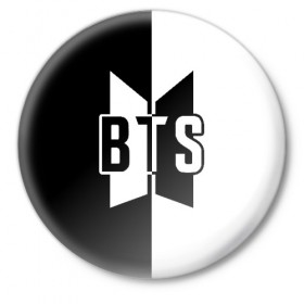 Значок с принтом BTS в Екатеринбурге,  металл | круглая форма, металлическая застежка в виде булавки | Тематика изображения на принте: bangtan boys | bts | love yourself | бтс