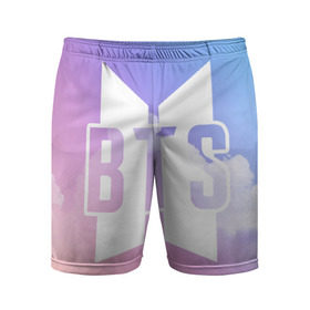 Мужские шорты спортивные с принтом BTS в Екатеринбурге,  |  | bangtan boys | bts | love yourself | бтс