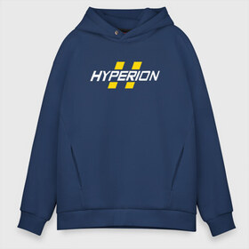 Мужское худи Oversize хлопок с принтом HYPERION в Екатеринбурге, френч-терри — 70% хлопок, 30% полиэстер. Мягкий теплый начес внутри —100% хлопок | боковые карманы, эластичные манжеты и нижняя кромка, капюшон на магнитной кнопке | Тематика изображения на принте: borderlands | borderlands 3 | cl4p tp | claptrap | gearbox | hyperion | lilith | moxxi | psycho | sirens | tina | zero | бордерлендс | гиперион | зеро | клеп треп | лилит | мокси | псих | сирена | тина