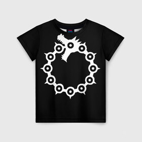 Детская футболка 3D с принтом Dragon в Екатеринбурге, 100% гипоаллергенный полиэфир | прямой крой, круглый вырез горловины, длина до линии бедер, чуть спущенное плечо, ткань немного тянется | Тематика изображения на принте: anime | meliodas | seven deadly sins | аниме | мелиодас
