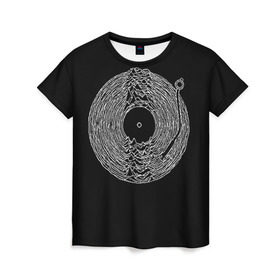 Женская футболка 3D с принтом Joy Division в Екатеринбурге, 100% полиэфир ( синтетическое хлопкоподобное полотно) | прямой крой, круглый вырез горловины, длина до линии бедер | joy division
