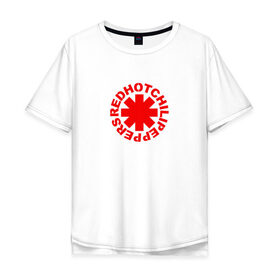 Мужская футболка хлопок Oversize с принтом RED HOT CHILI PEPPERS в Екатеринбурге, 100% хлопок | свободный крой, круглый ворот, “спинка” длиннее передней части | red hot chili peppers | rhcp | рхчп | чили пепперс