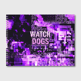 Альбом для рисования с принтом WATCH DOGS в Екатеринбурге, 100% бумага
 | матовая бумага, плотность 200 мг. | action | ct os | ded sec | fox | game | hacker | legion | watch dogs | watch dogs 2 | watch dogs legion | знак лиса | игра | компьютерная игра | легион | хакер