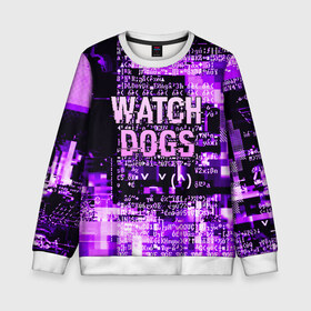 Детский свитшот 3D с принтом WATCH DOGS в Екатеринбурге, 100% полиэстер | свободная посадка, прямой крой, мягкая тканевая резинка на рукавах и понизу свитшота | action | ct os | ded sec | fox | game | hacker | legion | watch dogs | watch dogs 2 | watch dogs legion | знак лиса | игра | компьютерная игра | легион | хакер