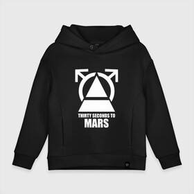 Детское худи Oversize хлопок с принтом 30 SECONDS TO MARS в Екатеринбурге, френч-терри — 70% хлопок, 30% полиэстер. Мягкий теплый начес внутри —100% хлопок | боковые карманы, эластичные манжеты и нижняя кромка, капюшон на магнитной кнопке | Тематика изображения на принте: 30 seconds to mars | 30 секунд до марса | jared leto | thirty seconds to mars | джаред лето