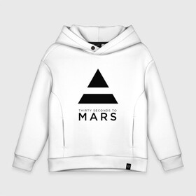 Детское худи Oversize хлопок с принтом 30 SECONDS TO MARS в Екатеринбурге, френч-терри — 70% хлопок, 30% полиэстер. Мягкий теплый начес внутри —100% хлопок | боковые карманы, эластичные манжеты и нижняя кромка, капюшон на магнитной кнопке | 30 seconds to mars | 30 секунд до марса | jared leto | thirty seconds to mars | джаред лето