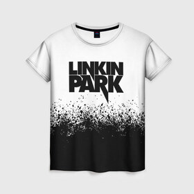 Женская футболка 3D с принтом LINKIN PARK в Екатеринбурге, 100% полиэфир ( синтетическое хлопкоподобное полотно) | прямой крой, круглый вырез горловины, длина до линии бедер | chester bennington | linkin park | mike shinoda | линкин парк