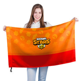 Флаг 3D с принтом BRAWL STARS в Екатеринбурге, 100% полиэстер | плотность ткани — 95 г/м2, размер — 67 х 109 см. Принт наносится с одной стороны | brawl stars | stars