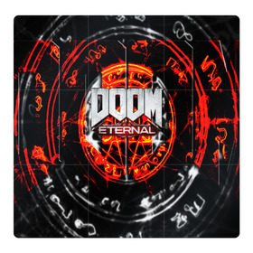 Магнитный плакат 3Х3 с принтом DOOM ETERNAL в Екатеринбурге, Полимерный материал с магнитным слоем | 9 деталей размером 9*9 см | doom | doom eternal | game | дум