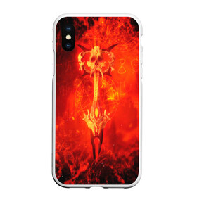 Чехол для iPhone XS Max матовый с принтом DOOM в Екатеринбурге, Силикон | Область печати: задняя сторона чехла, без боковых панелей | doom | doom eternal | game | дум