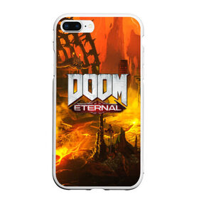 Чехол для iPhone 7Plus/8 Plus матовый с принтом DOOM ETERNAL в Екатеринбурге, Силикон | Область печати: задняя сторона чехла, без боковых панелей | doom | doom eternal | game | дум