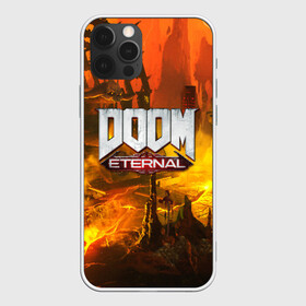 Чехол для iPhone 12 Pro с принтом DOOM ETERNAL в Екатеринбурге, силикон | область печати: задняя сторона чехла, без боковых панелей | doom | doom eternal | game | дум