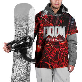 Накидка на куртку 3D с принтом DOOM ETERNAL в Екатеринбурге, 100% полиэстер |  | Тематика изображения на принте: doom | doom eternal | game | дум