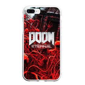 Чехол для iPhone 7Plus/8 Plus матовый с принтом DOOM ETERNAL в Екатеринбурге, Силикон | Область печати: задняя сторона чехла, без боковых панелей | doom | doom eternal | game | дум