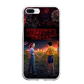 Чехол для iPhone 7Plus/8 Plus матовый с принтом STRANGER THINGS в Екатеринбурге, Силикон | Область печати: задняя сторона чехла, без боковых панелей | 011 | down | eleven | netflix | season | series | strange | stranger | things | upside | дела | дина | загадочные | монстр | монстры | одиннадцать | очень | сезон | сериал | сериалы | события | странные | ужасы