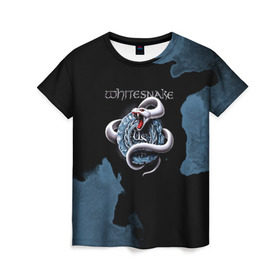 Женская футболка 3D с принтом WHITESNAKE в Екатеринбурге, 100% полиэфир ( синтетическое хлопкоподобное полотно) | прямой крой, круглый вырез горловины, длина до линии бедер | whitesnake | ws | белая змея | блюз | вайт | вайтснек | вс | глэм | джоэл хокстра | дэвид ковердэйл | майкл девин | метал | микеле луппи | реб бич | рок группа | снек | томми олдридж | хард | хеви
