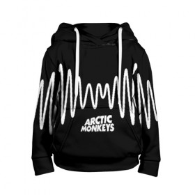 Детская толстовка 3D с принтом ARCTIC MONKEYS в Екатеринбурге, 100% полиэстер | двухслойный капюшон со шнурком для регулировки, мягкие манжеты на рукавах и по низу толстовки, спереди карман-кенгуру с мягким внутренним слоем | arctic monkeys | арктик манкис | арктические мартышки