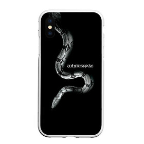 Чехол для iPhone XS Max матовый с принтом WHITESNAKE в Екатеринбурге, Силикон | Область печати: задняя сторона чехла, без боковых панелей | whitesnake | ws | белая змея | блюз | вайт | вайтснек | вс | глэм | джоэл хокстра | дэвид ковердэйл | майкл девин | метал | микеле луппи | реб бич | рок группа | снек | томми олдридж | хард | хеви