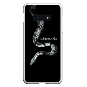 Чехол для Samsung S10E с принтом WHITESNAKE в Екатеринбурге, Силикон | Область печати: задняя сторона чехла, без боковых панелей | whitesnake | ws | белая змея | блюз | вайт | вайтснек | вс | глэм | джоэл хокстра | дэвид ковердэйл | майкл девин | метал | микеле луппи | реб бич | рок группа | снек | томми олдридж | хард | хеви